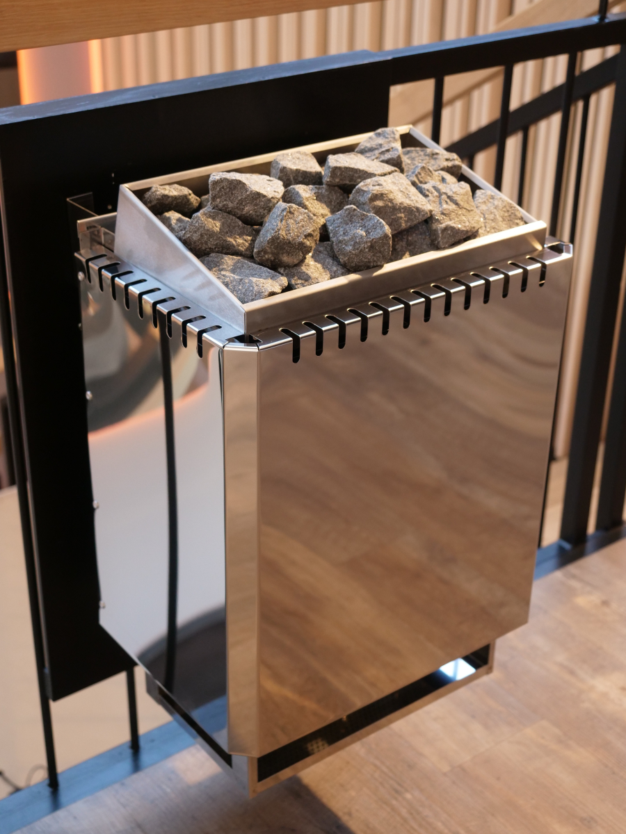 Infraworld Saunaofen Ferro 10,5 kW, Wandausführung, Edelstahl