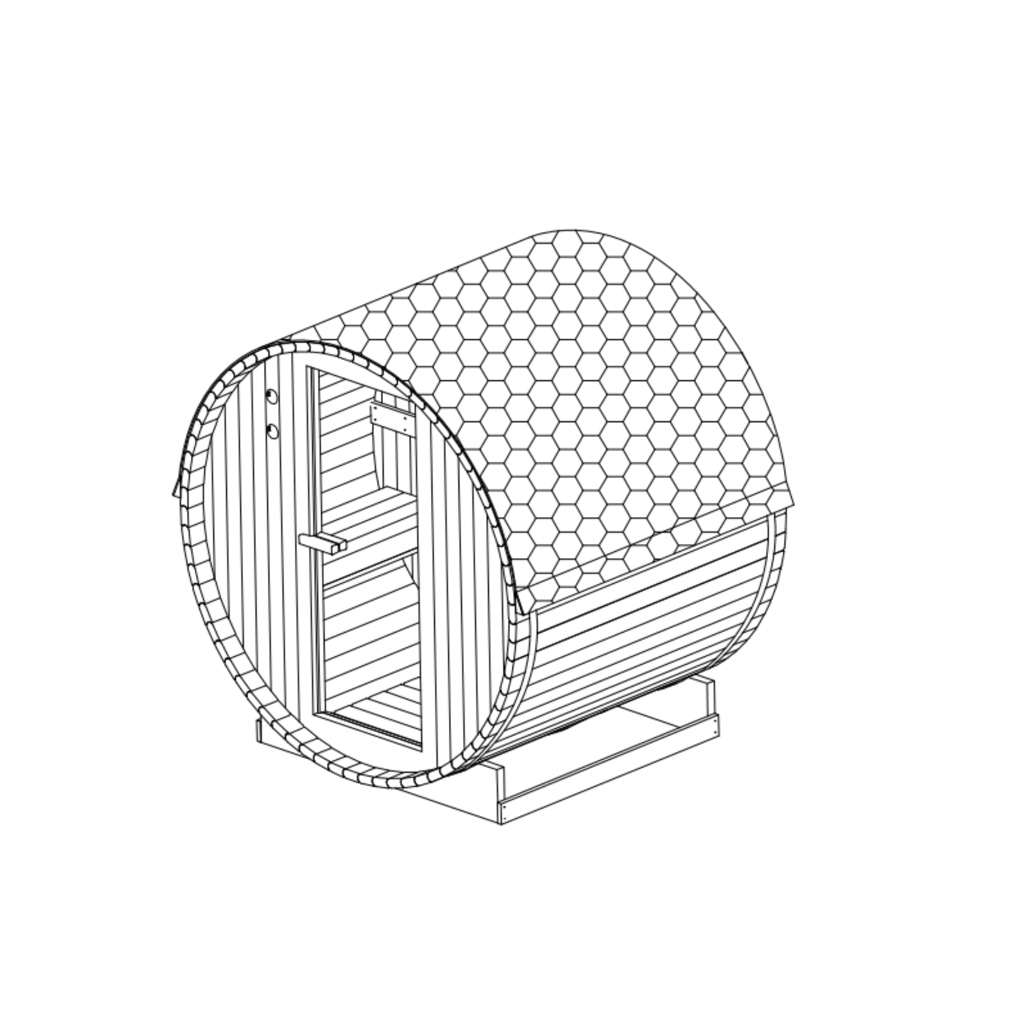 Sauna tonneau d'extérieur Lahti L