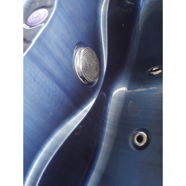 Outdoor Whirlpool Modena blau inkl. Abdeckung 205 x 130