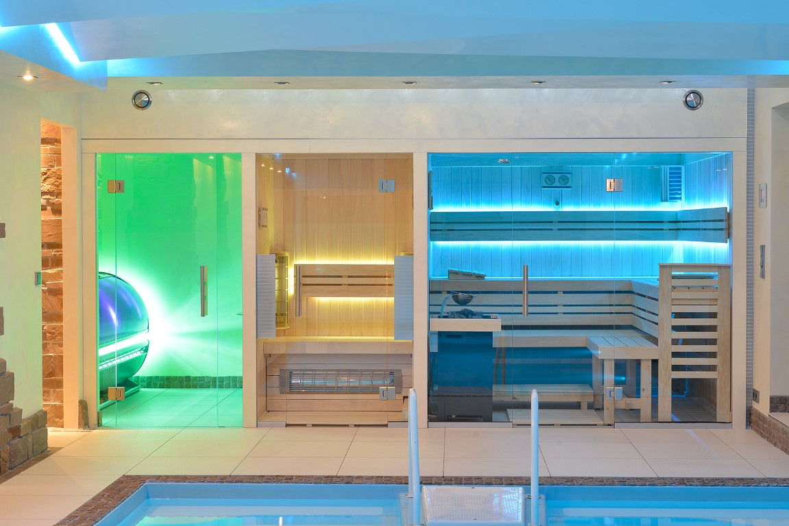 Cabine de sauna exclusive Clear
