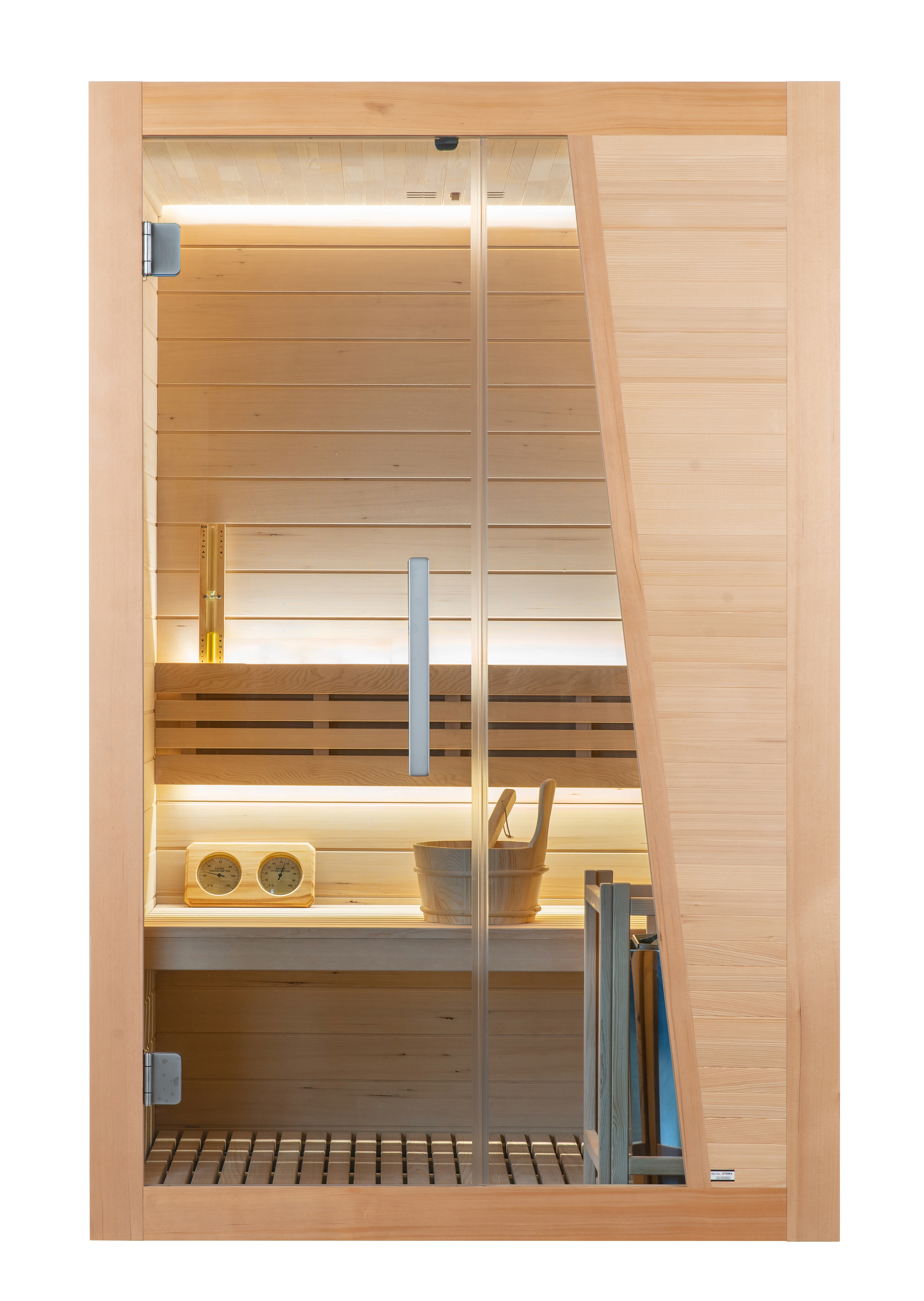 Sauna Tampere mit Sichtglas 125x110cm Sauna Tampere mit Sichtglas 125x110cm