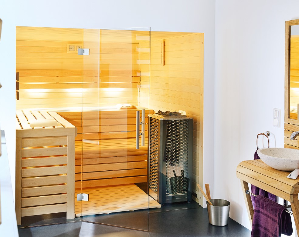 Cabina de sauna exclusiva Clear