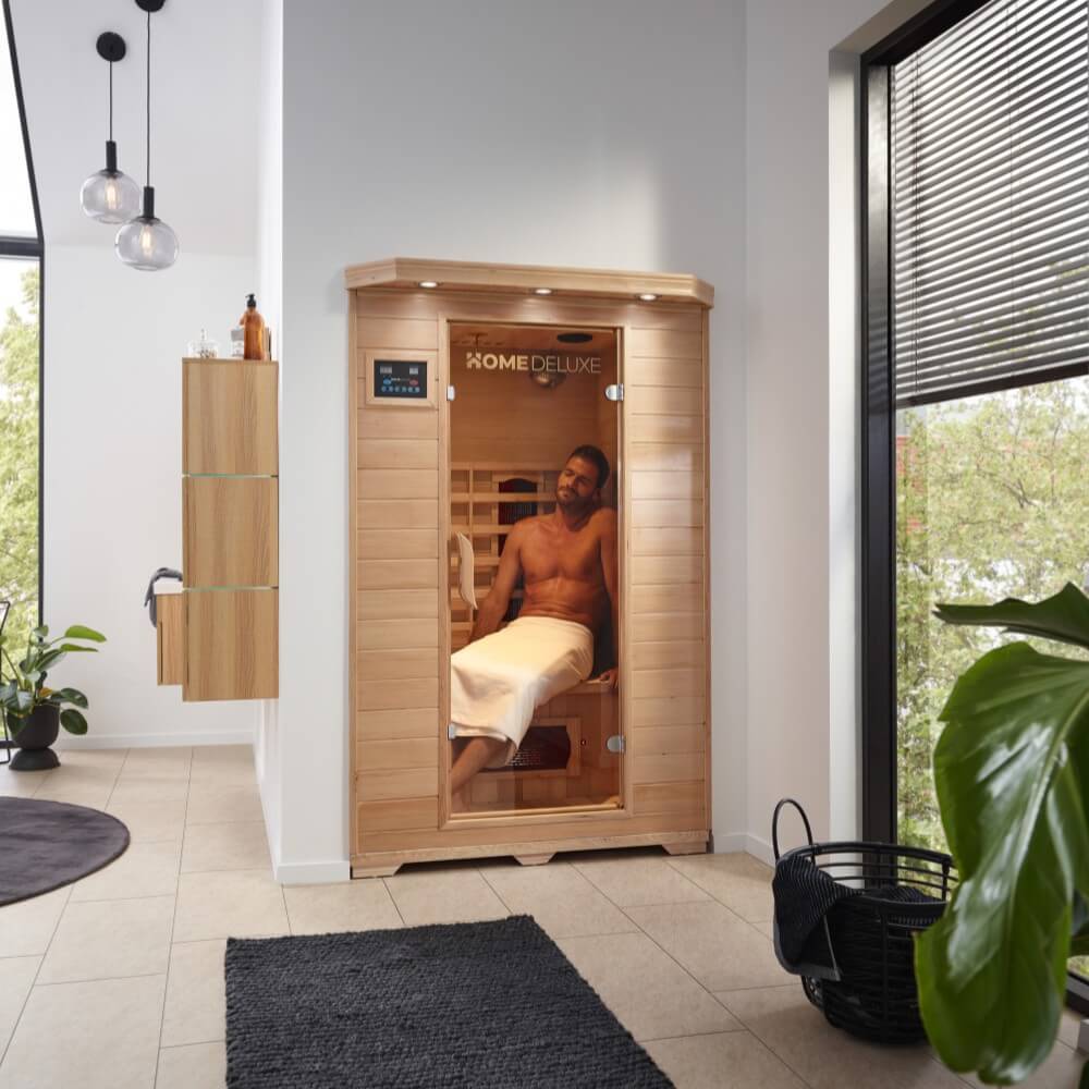 Infrasauna Redsun M s keramickými zářiči 190 x 120 x 105 cm