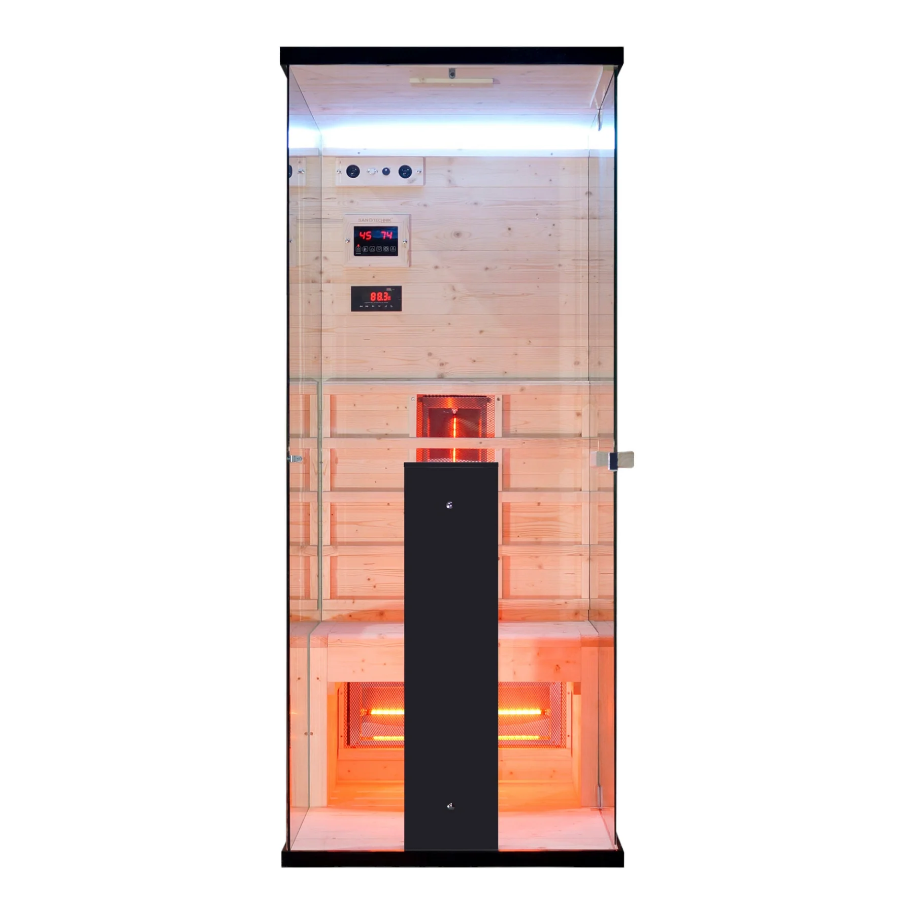 Infrarotkabine Billund 1 Glas / 80 x 110 cm Infrarotkabine Billund 1 Glas / 80 x 110 cm