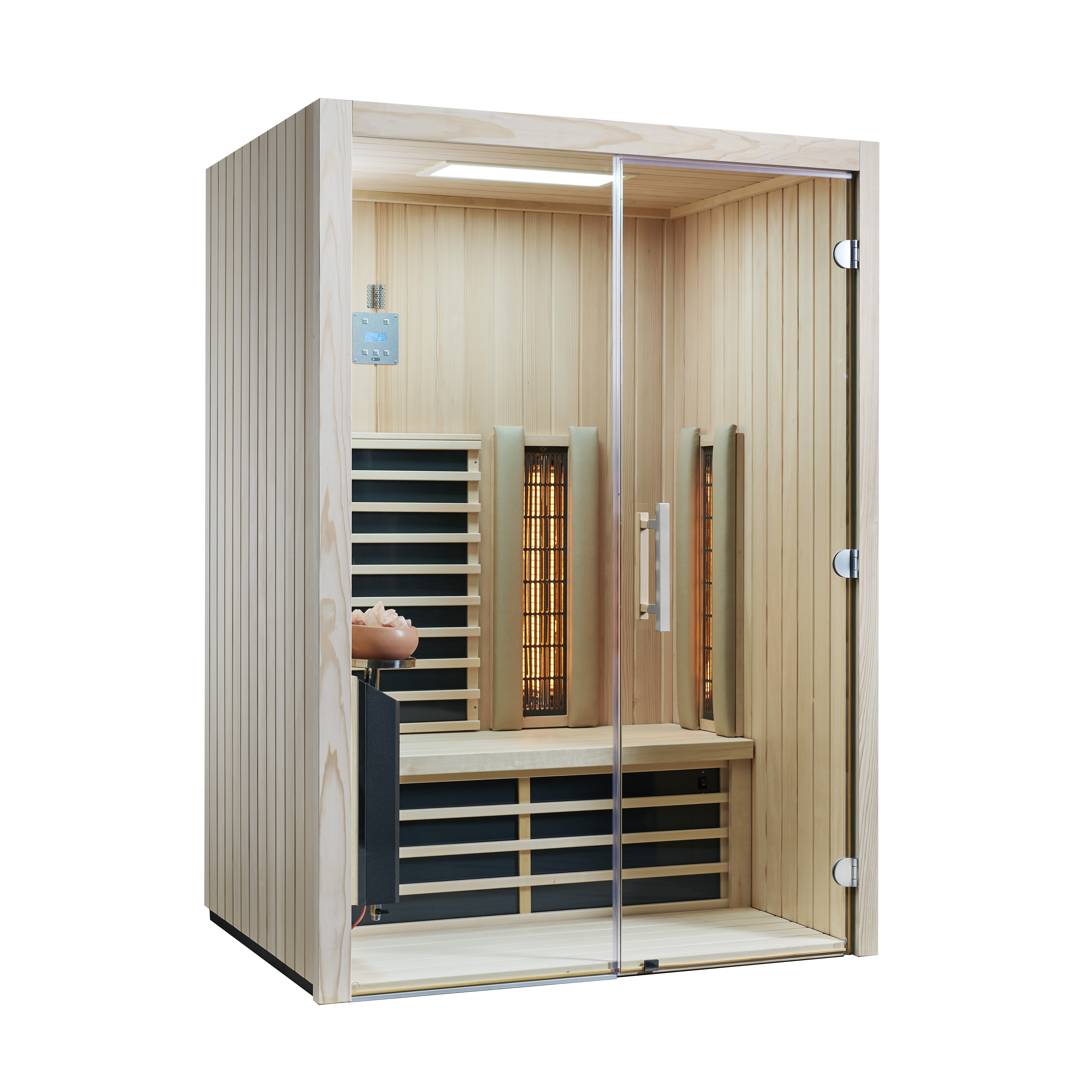 Infrarotkabine Triosol Glas 145 Tanne VG / 145 x 112 x 201,5 cm Infrarotkabine Triosol Glas 145 Tanne VG / 145 x 112 x 201,5 cm