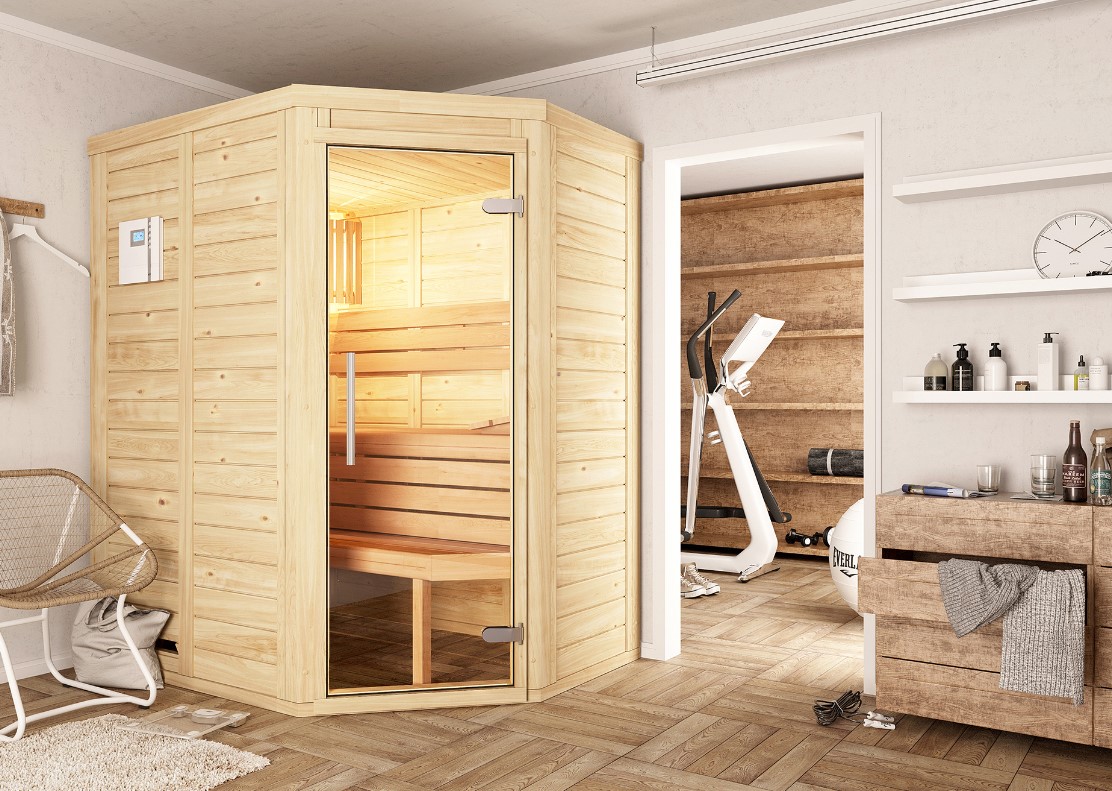Massivholzsauna Smart 5-Eck Massivholzsauna Smart 5-Eck