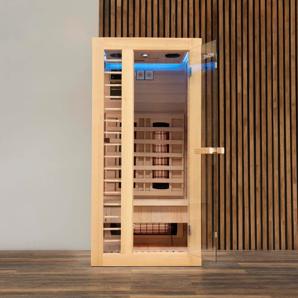 Sauna infrarouge Redsun S Deluxe émetteurs à spectre complet 90 x 90 x 190 cm