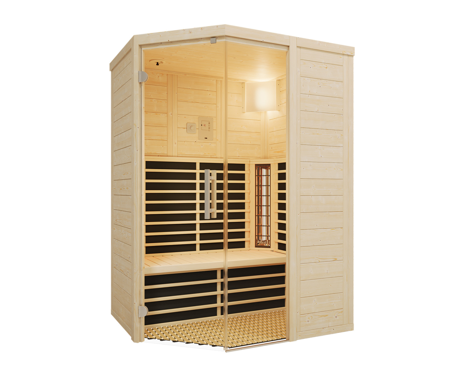 Infraworld Infrarotkabine Vario Natura 145 Ecke