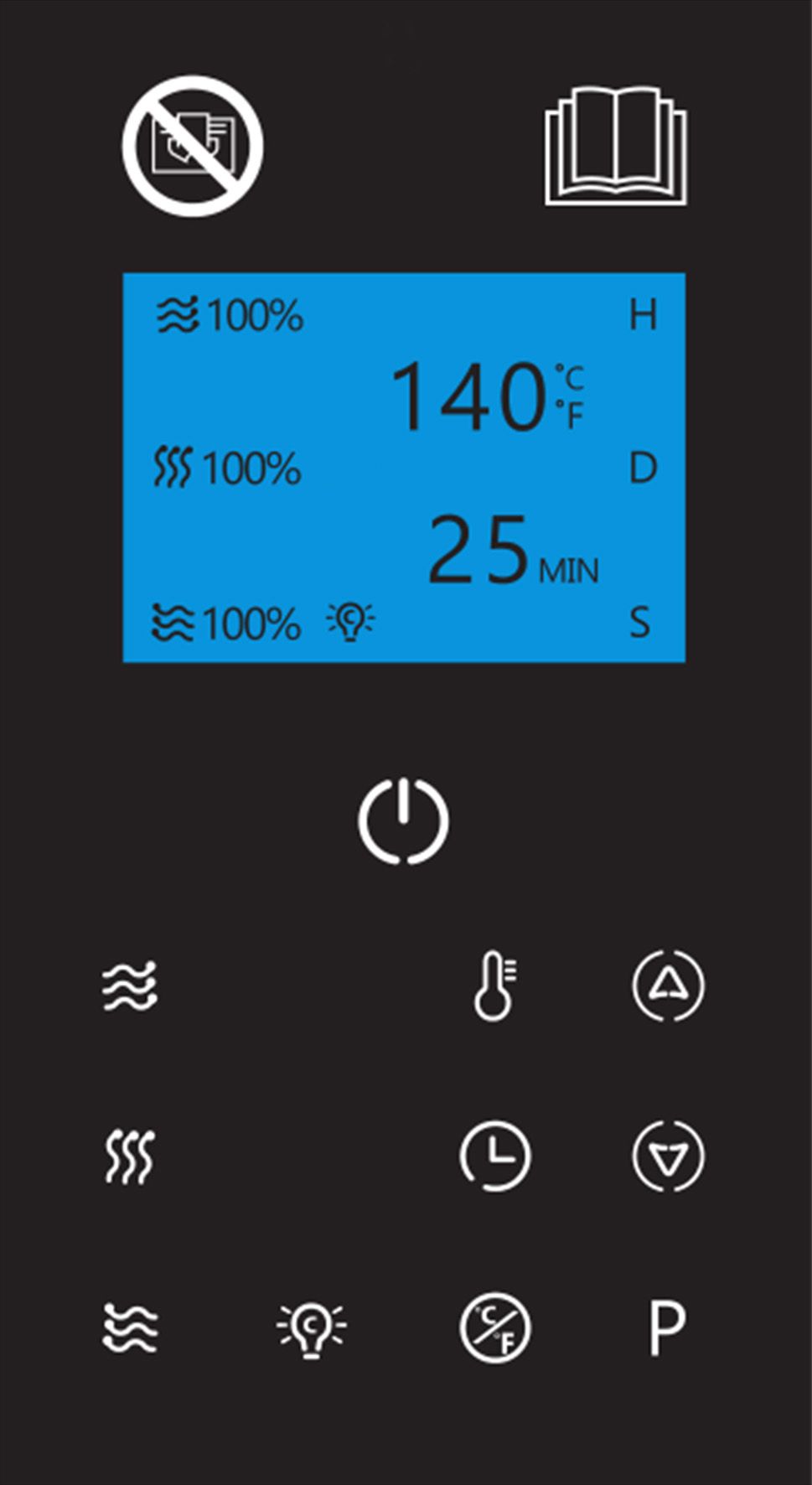 VITALhome Infrarotkabine Moonlight Black 140