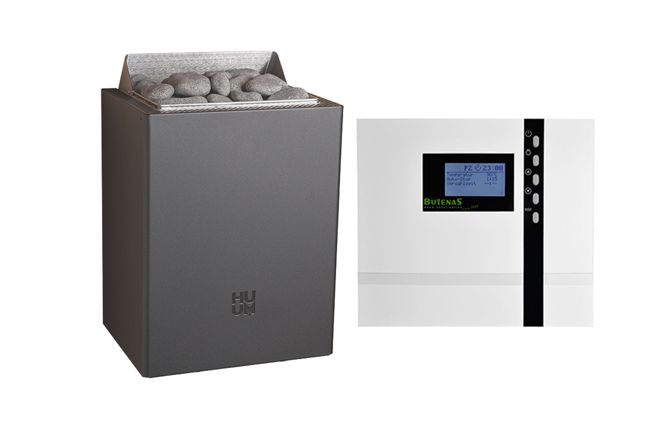 Huum Core Wall Saunaofen Set mit EOS Econ D2