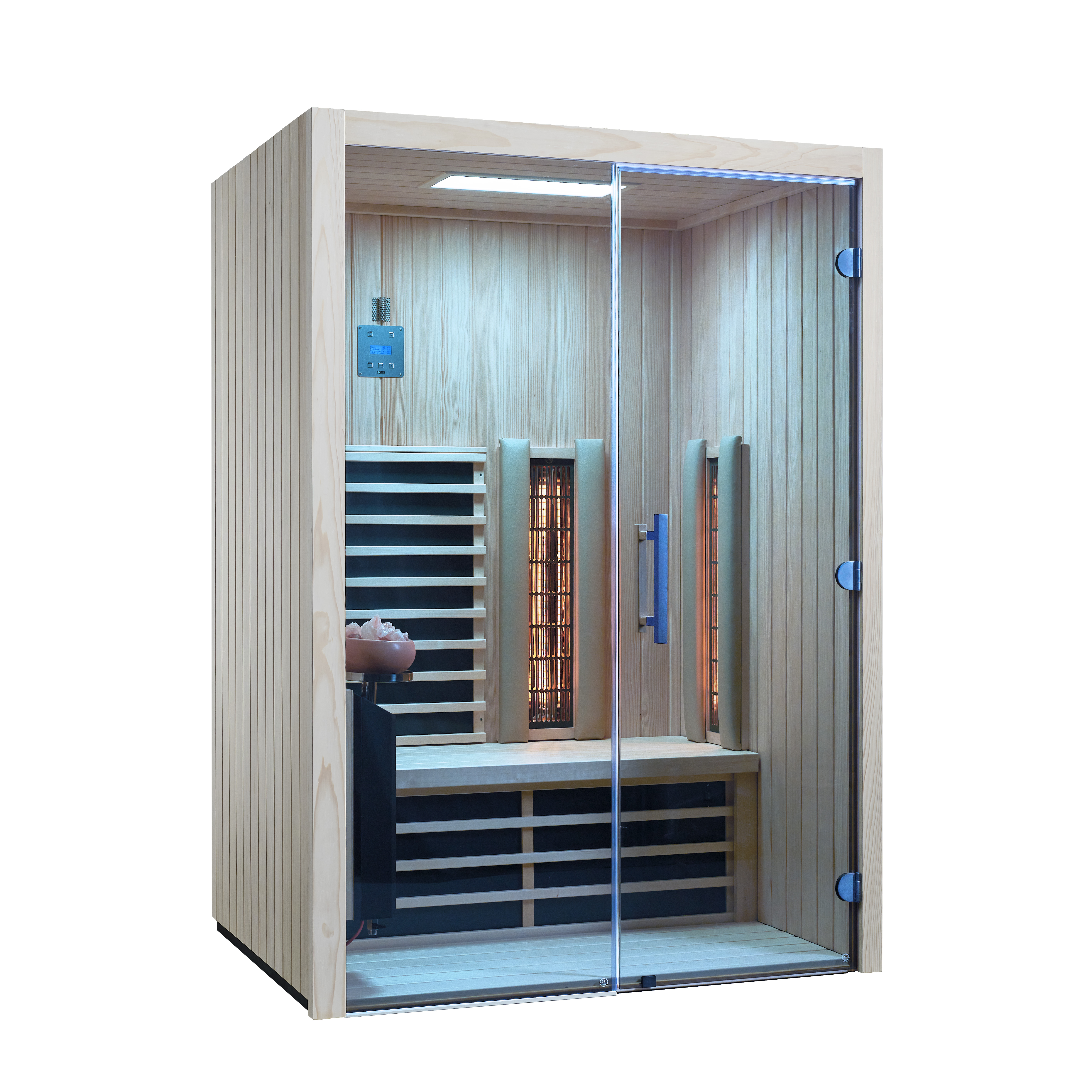 Infrarotkabine TrioSol Design 145 Tanne VG / 145 x 112 x 201,05 cm Infrarotkabine TrioSol Design 145 Tanne VG / 145 x 112 x 201,05 cm
