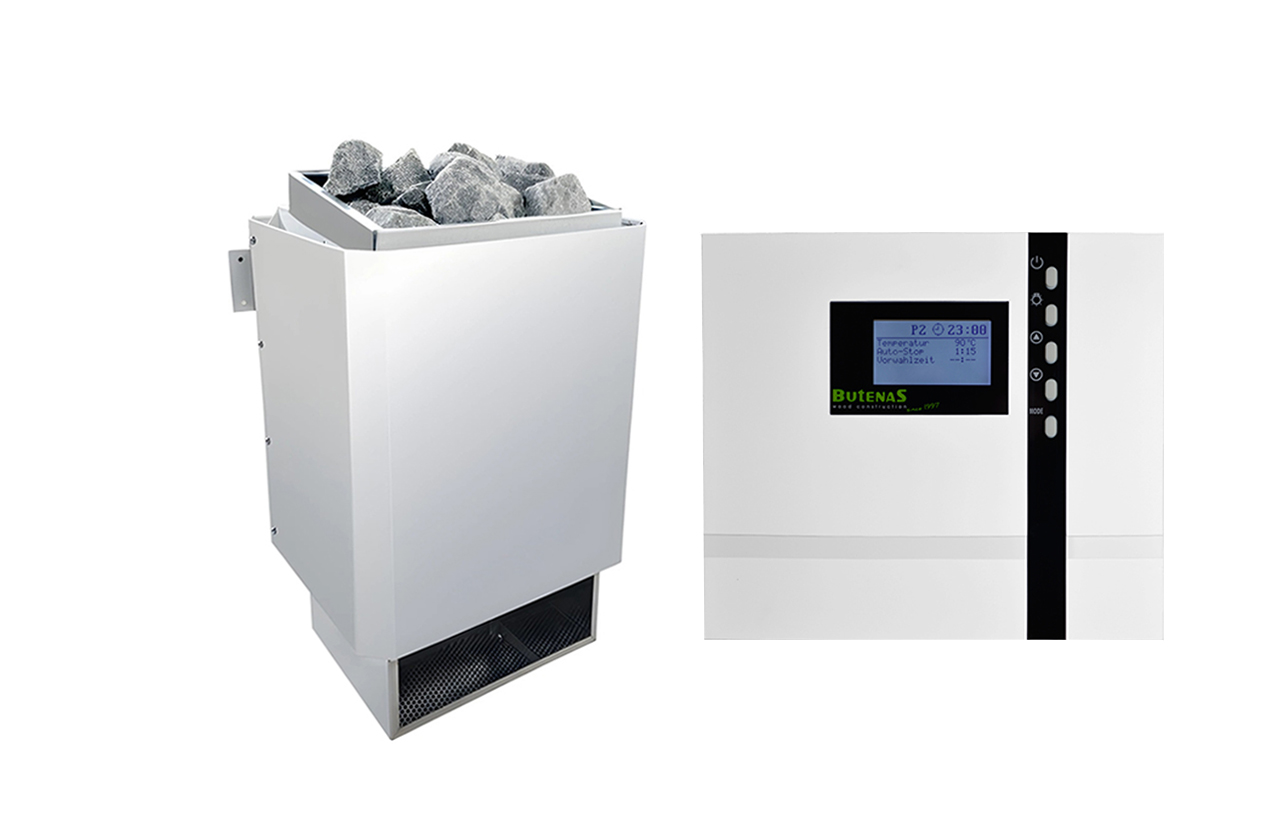EOS 34.A 9 kW Saunaofen Set mit EOS Econ D2