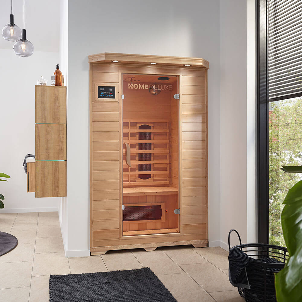 Sauna a infrarossi Redsun M con irradiatori in ceramica 190 x 120 x 105 cm
