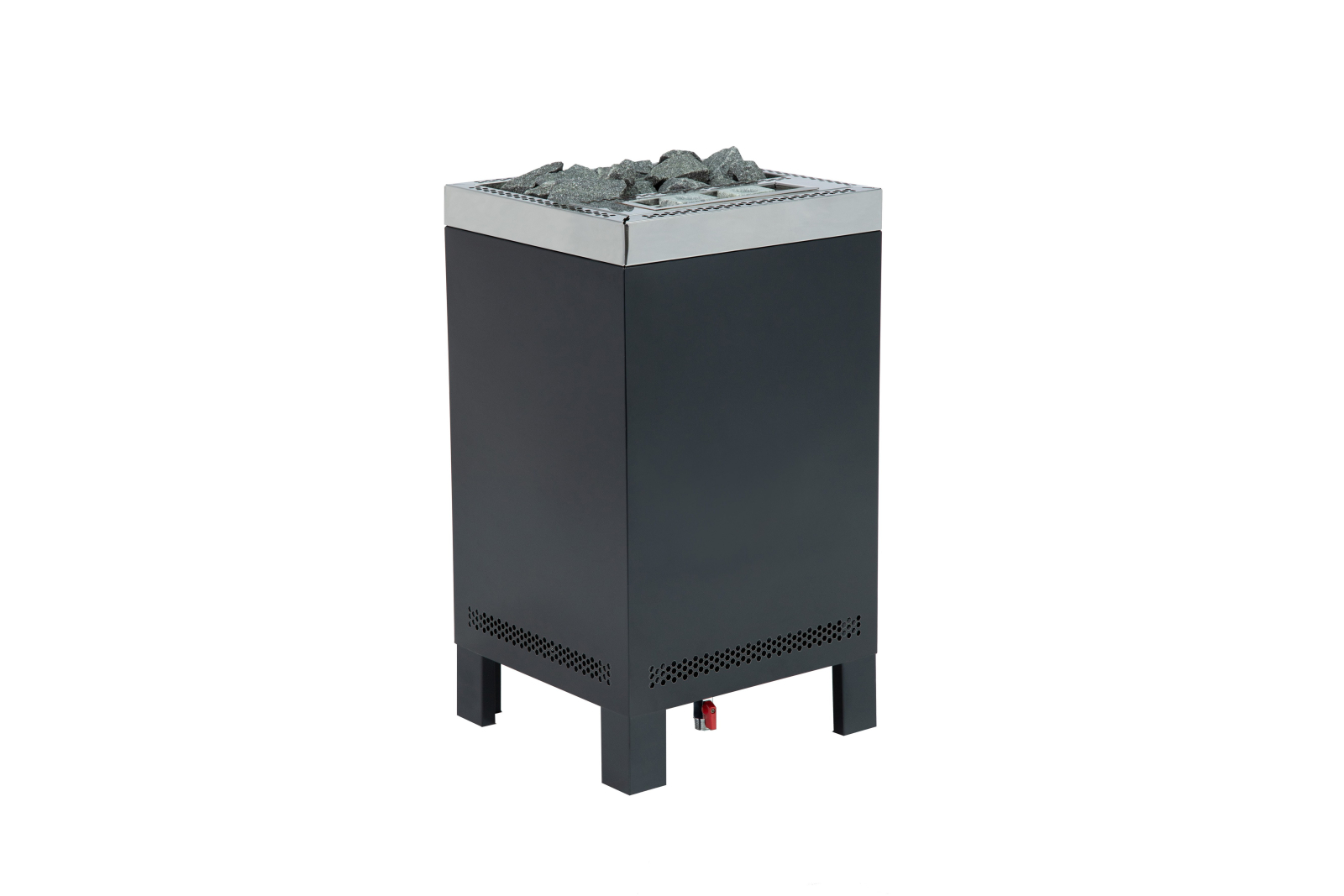 Infraworld Verdampferofen Sparta Floor Combi 9 kW / 2 kW, Standausführung, Schwarz