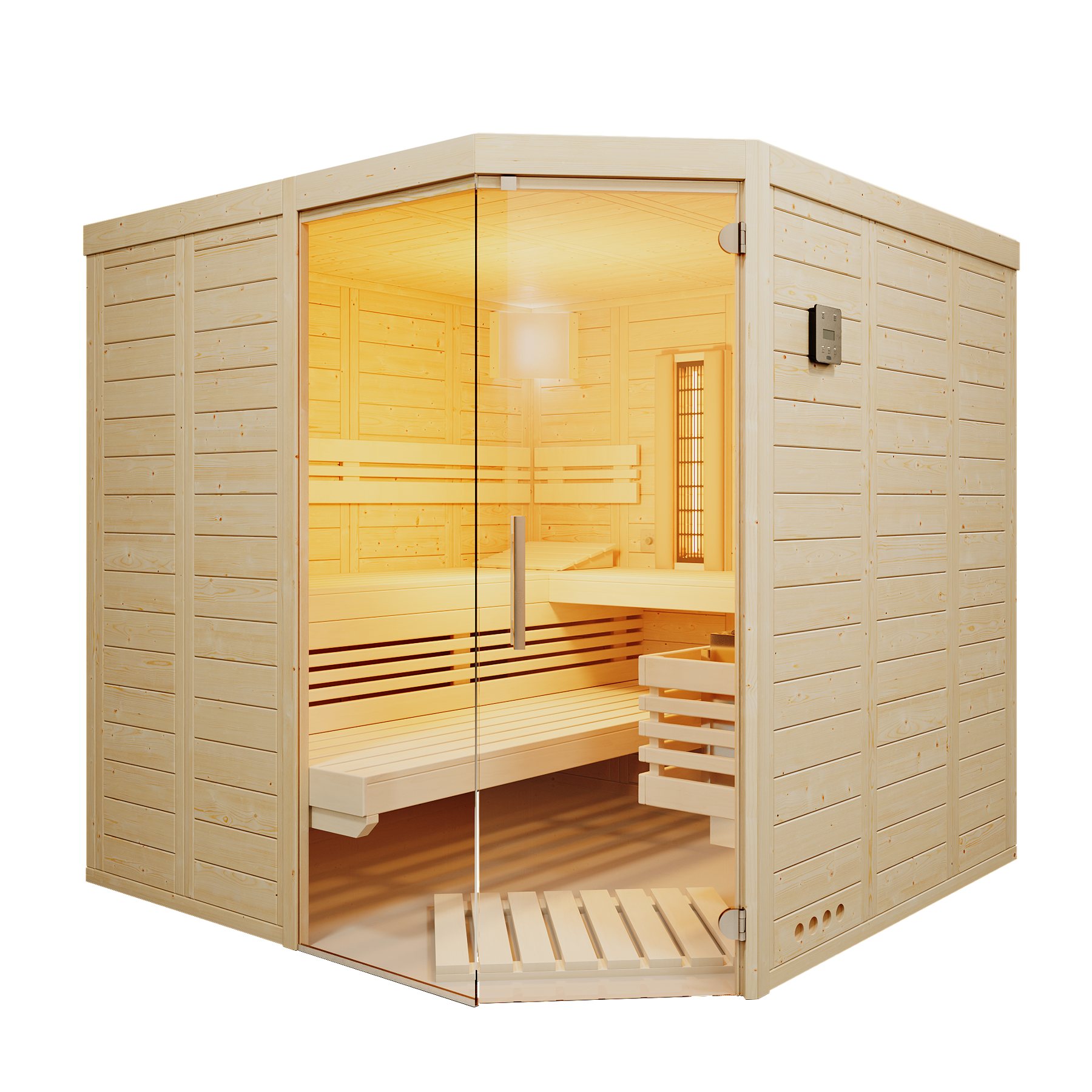 Infraworld Kombisauna Solido Complete 210 Ecke – Ansicht 2