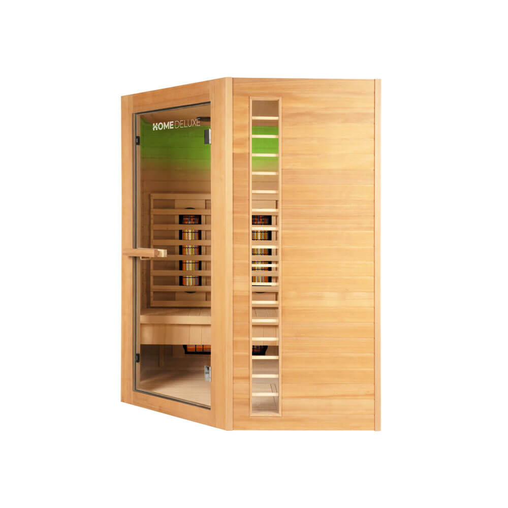 Sauna infrarouge Redsun XXL Deluxe émetteurs à spectre complet / 150 x 150 x 190