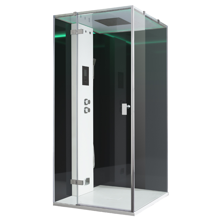 Dampfdusche AWT LD208F15 schwarz 90x90 links Dampfdusche AWT LD208F15 schwarz 90x90 links