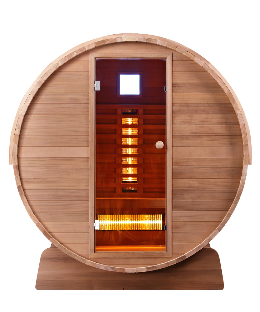 Fasssauna_Infarotkabine_barrel_1 Fasssauna Infrarotkabine Barrel FS Cedar Clear, 150 x Q 197
