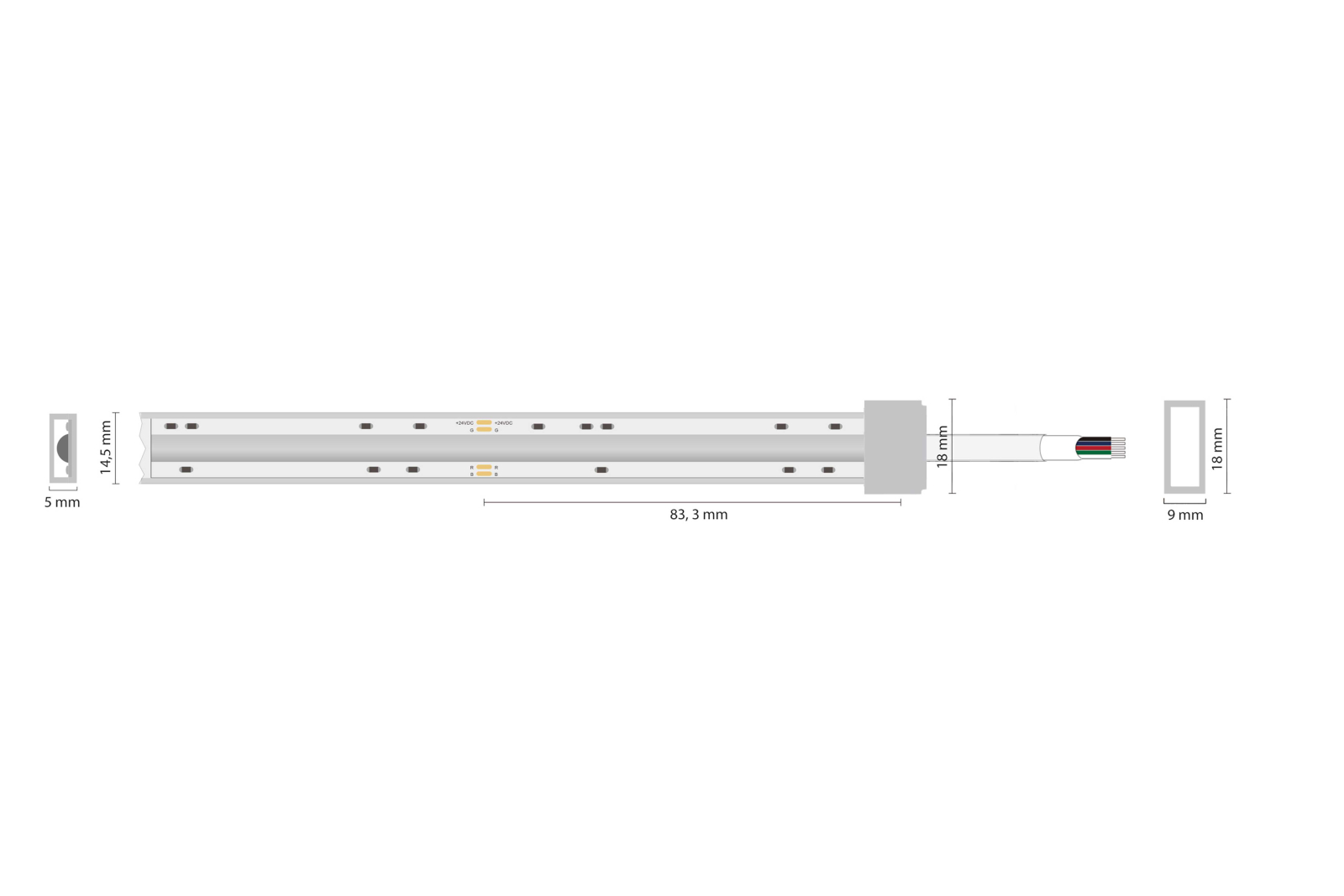 Infraworld Lumia LED-Streifen RGBW, 175 cm