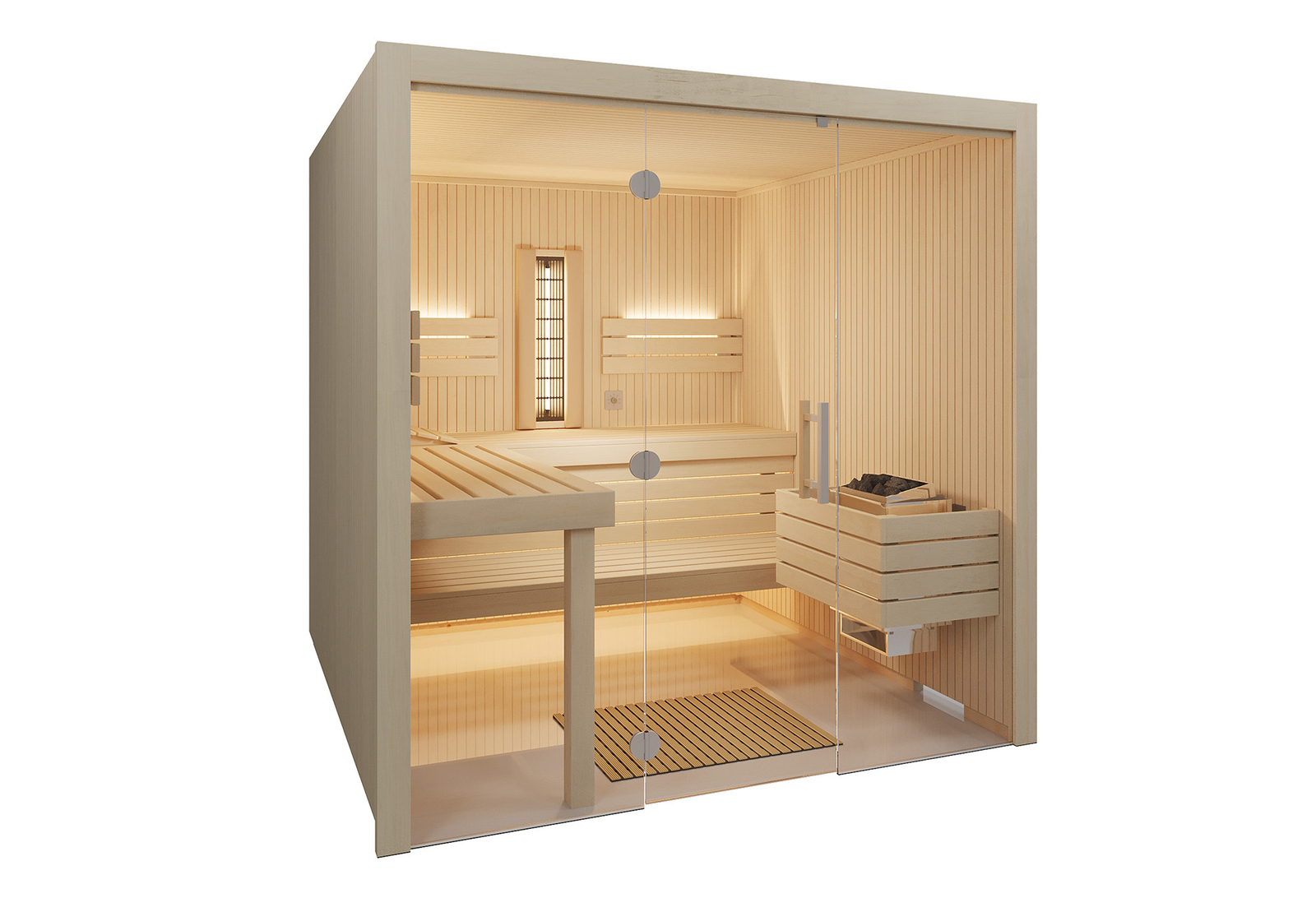 Infraworld Sauna Gracil Complete mit Glasfront