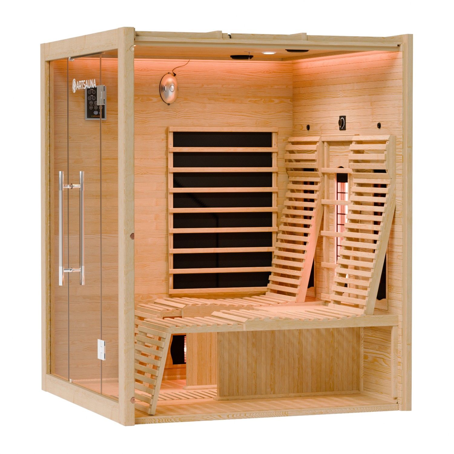 Infrarotkabine Helsinki 150 Hemlockholz natur