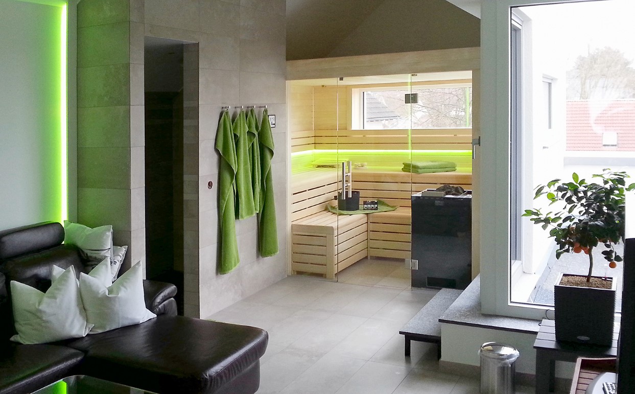 Cabine de sauna exclusive Clear