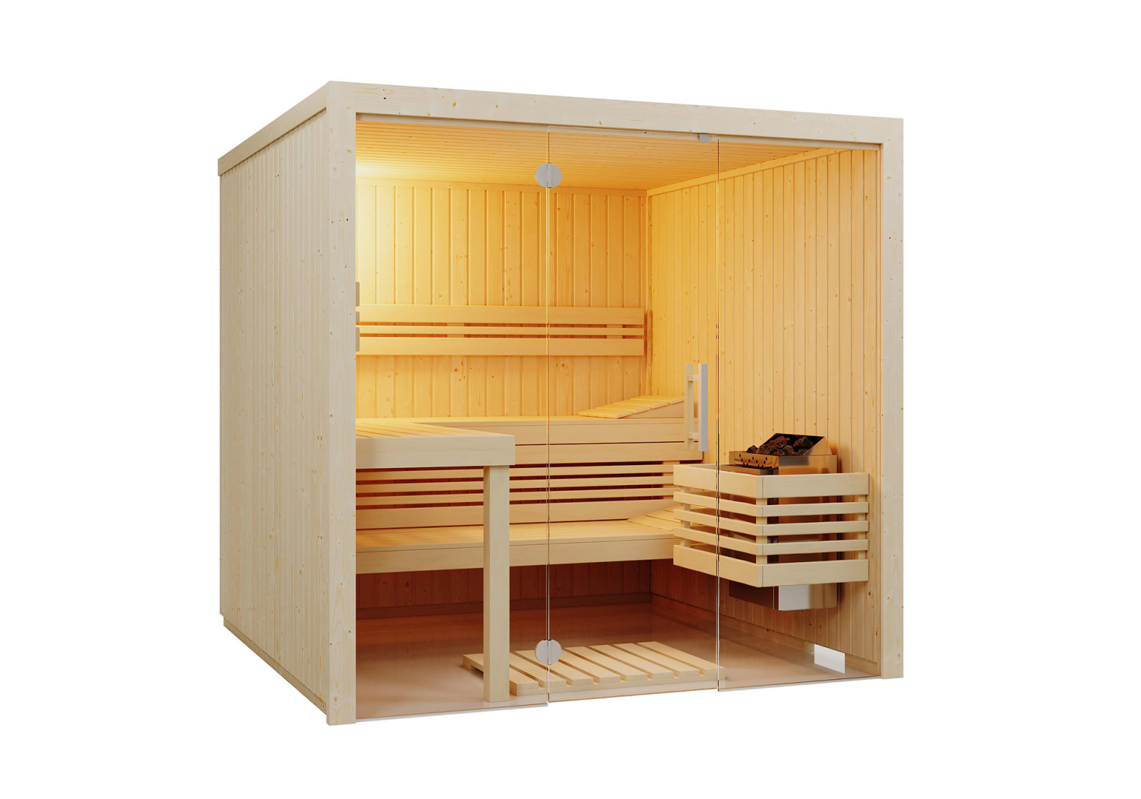Infraworld Sauna Panorama 208 Fichte – Ansicht 2