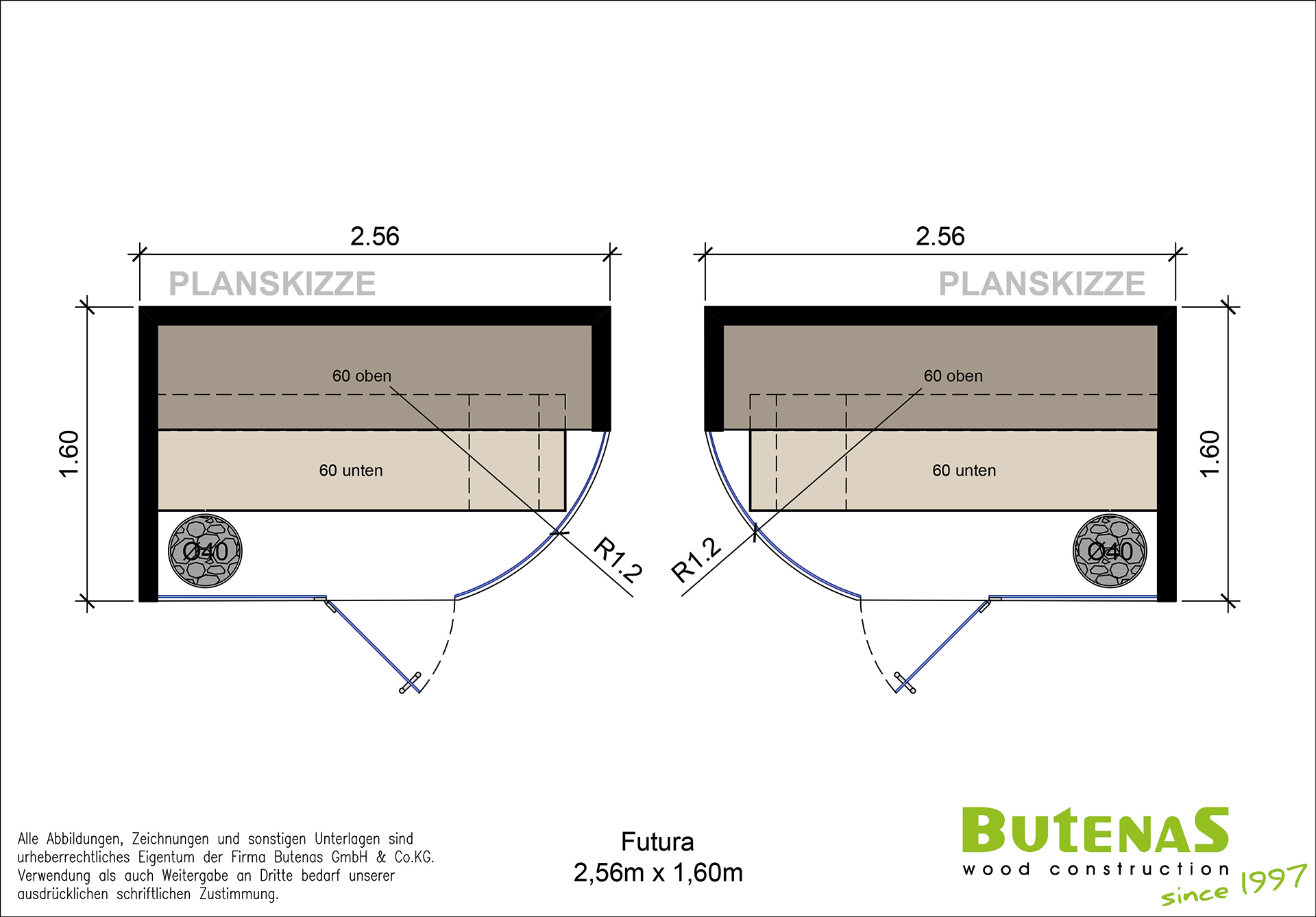 Exklusive Design Sauna WAVE TWO