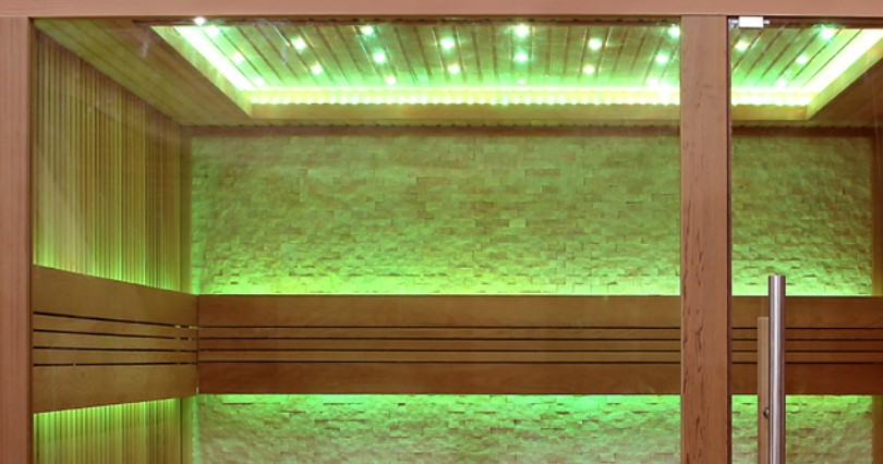 Sauna E1242C rote Zeder 180x180 ohne Saunaofen