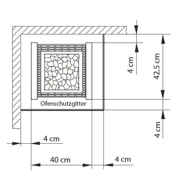 EOS Herkules S25 Saunaofen Set mit EmoTec D Steuerung