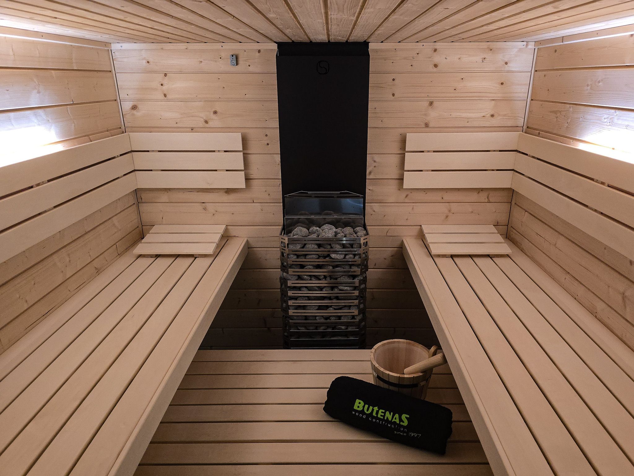 Saunum Experience 9 kW Saunaofen Set mit Leil 1.1 Plus