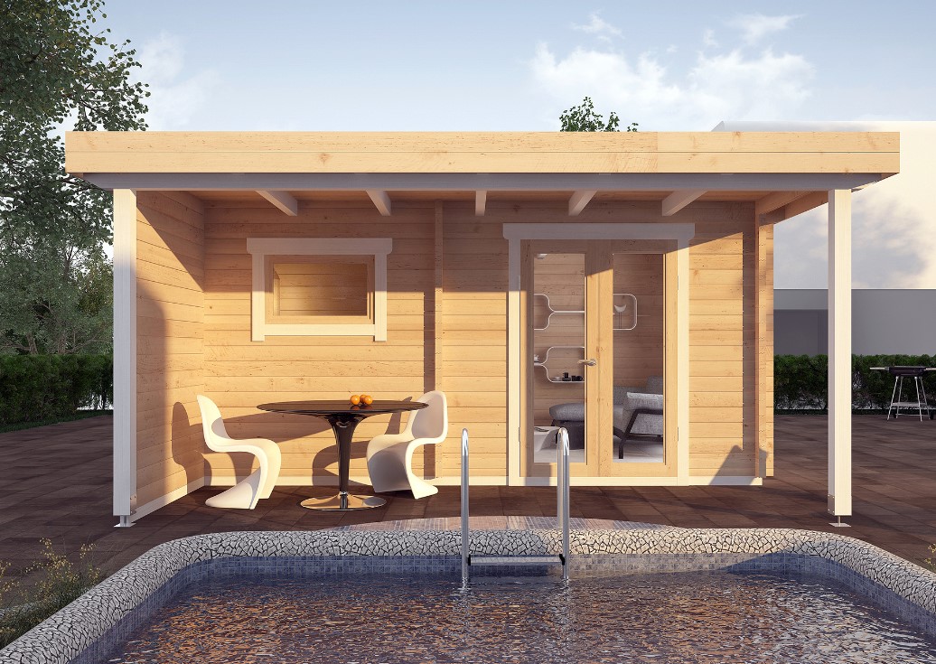Gartensauna Sauna-Blockhaus MODULAR Gartensauna Sauna-Blockhaus MODULAR