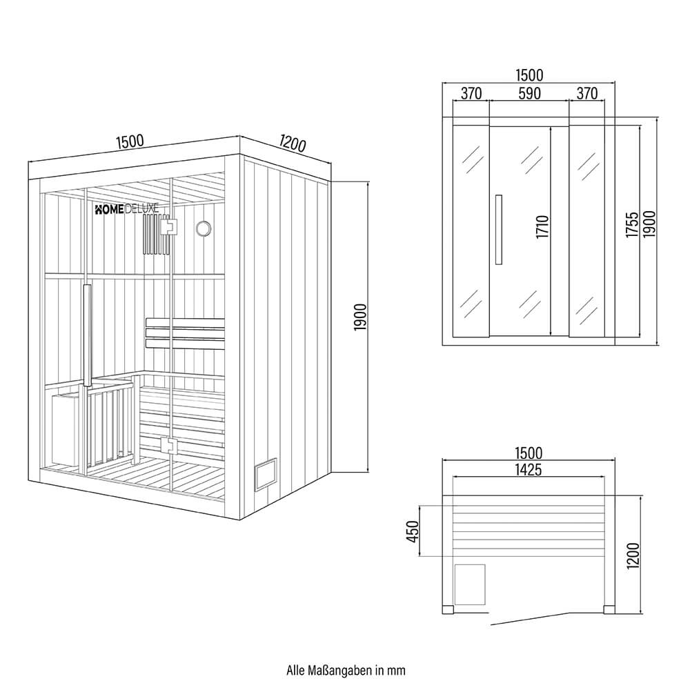 Sauna tradicional Skyline L
