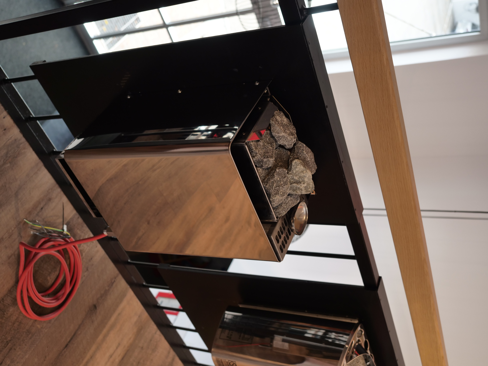 Infraworld Verdampferofen Hotline Eco 3 kW / 0,75 kW, Wandausführung, Edelstahl