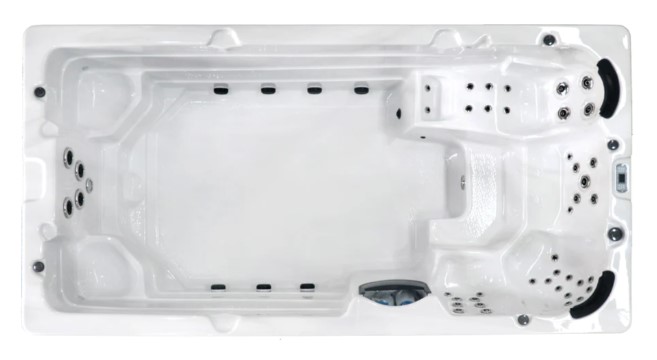 SwimSpa Menorca Sterling Silver inkl. Abdeckung und Stiege SwimSpa Menorca Sterling Silver inkl. Abdeckung und Stiege