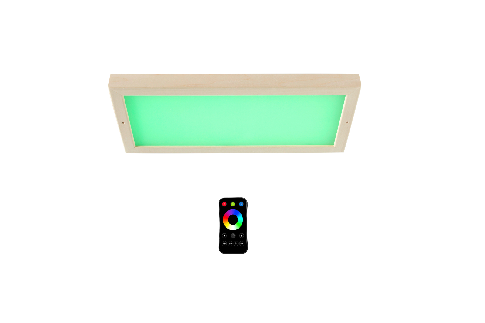 Infraworld LED-Farblicht „Sion 3“ für Deckenmontage, Erle