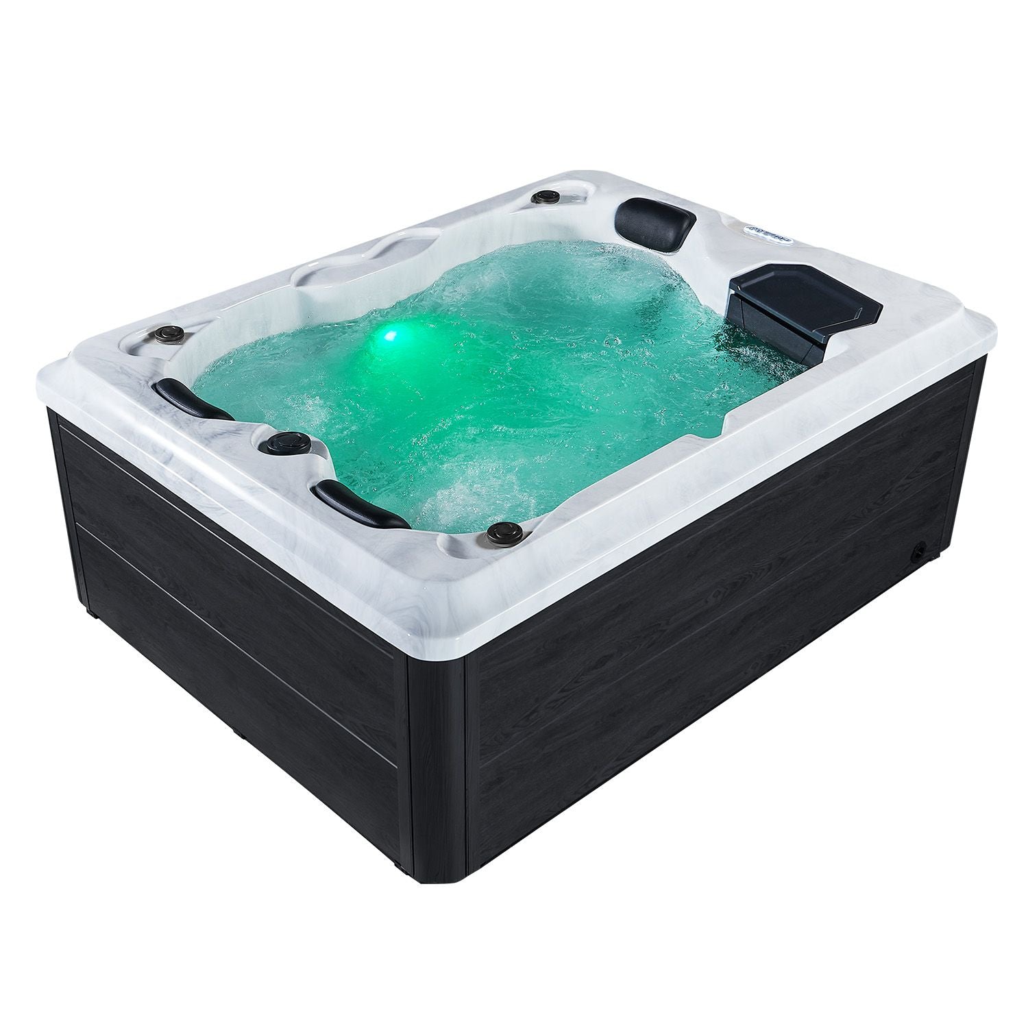 Outdoor-Whirlpool Oasis inkl. Abdeckung (ohne Treppe)