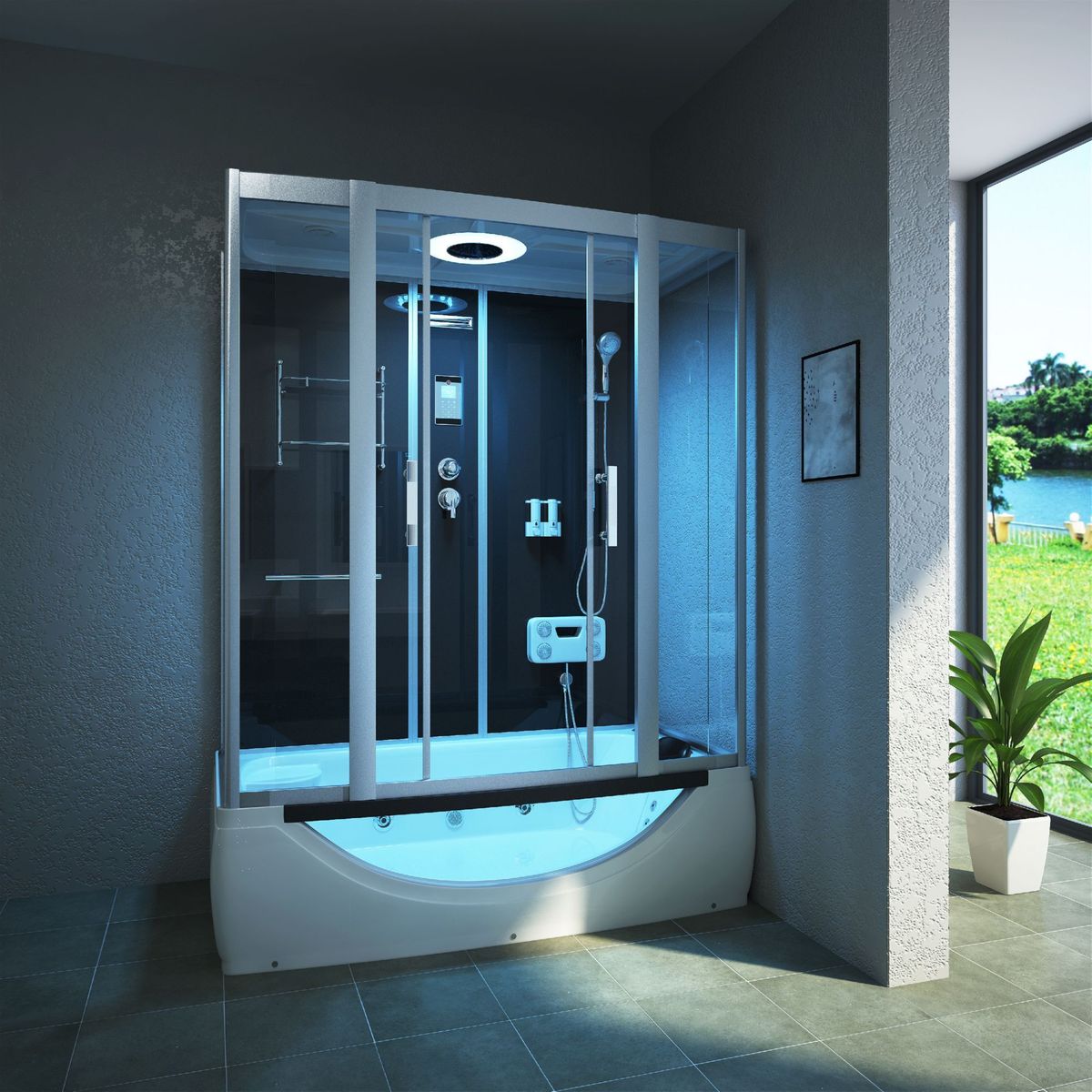 Dampfdusche Whirlpool LIMNOS / 170x90 Dampfdusche Whirlpool LIMNOS / 170x90