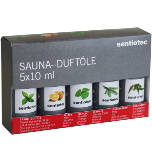Premium Sauna-Duftöl-Set, 5-Teilig Premium Sauna-Duftöl-Set, 5-Teilig