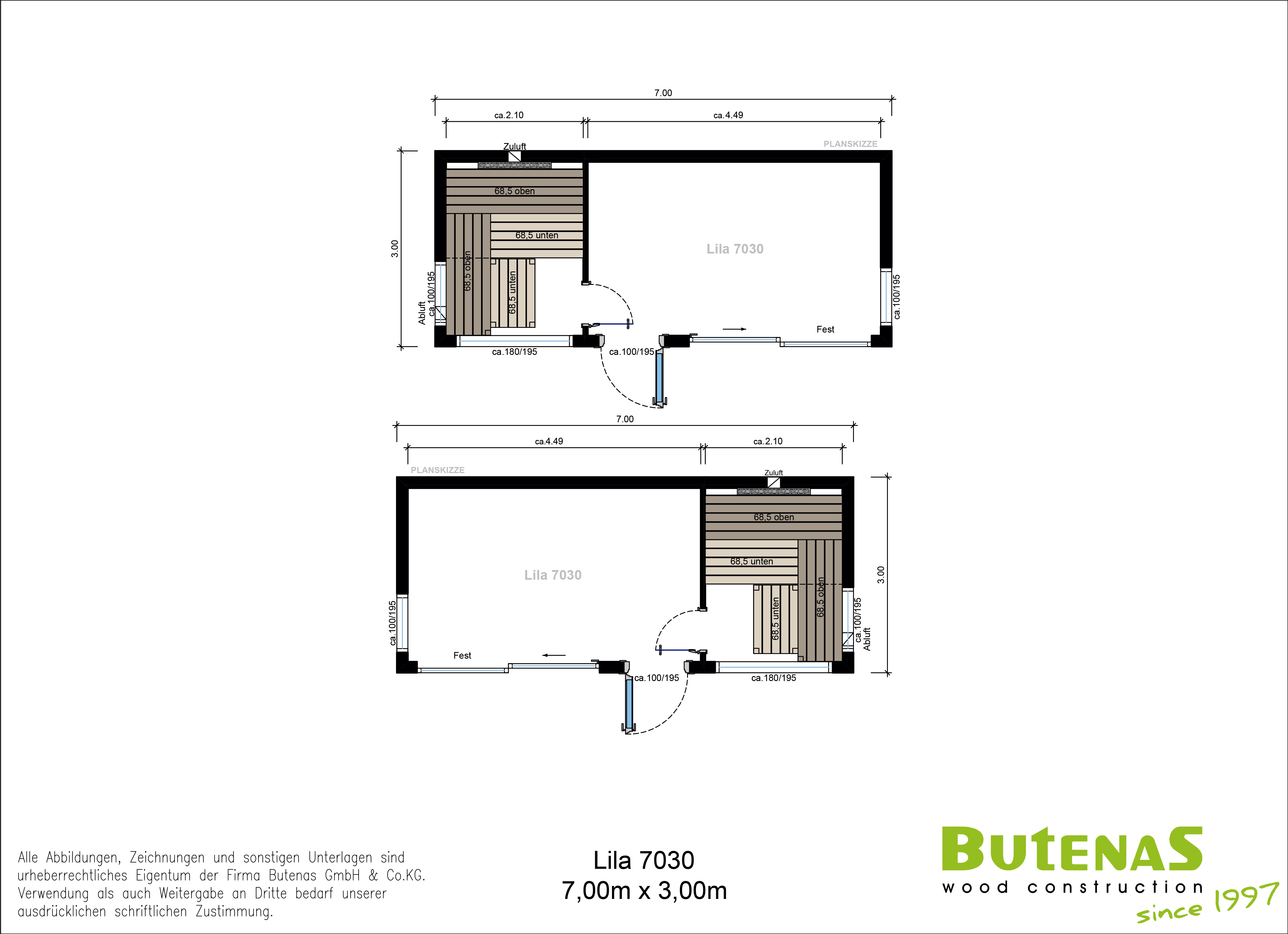 Sauna da esterno di design KALEA