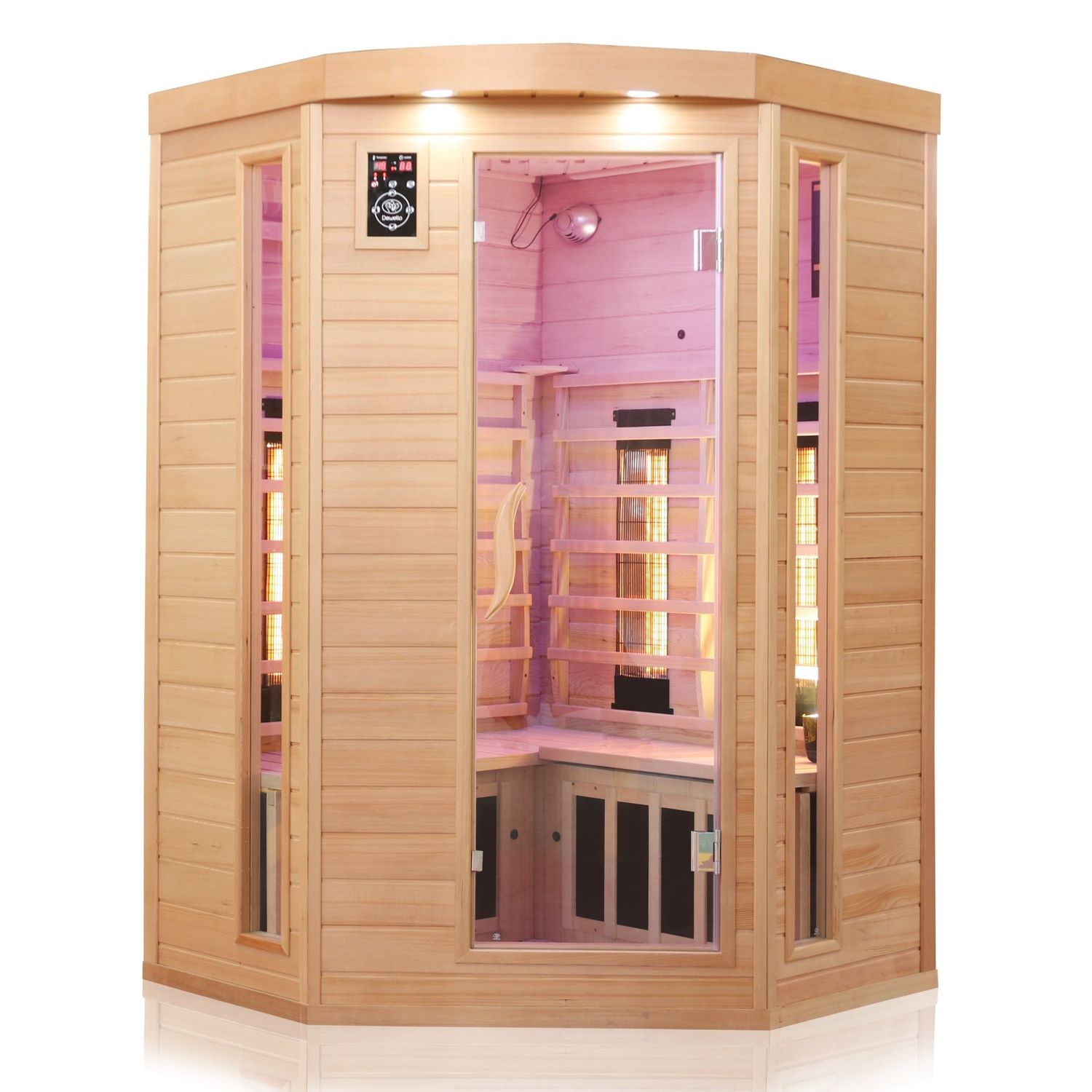 Infrarotkabine LAKEFIELD 3 Dual-Therm/ 140 x 140 Infrarotkabine LAKEFIELD 3 Dual-Therm/ 140 x 140