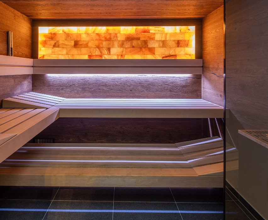 Design Sauna Salzkristalle