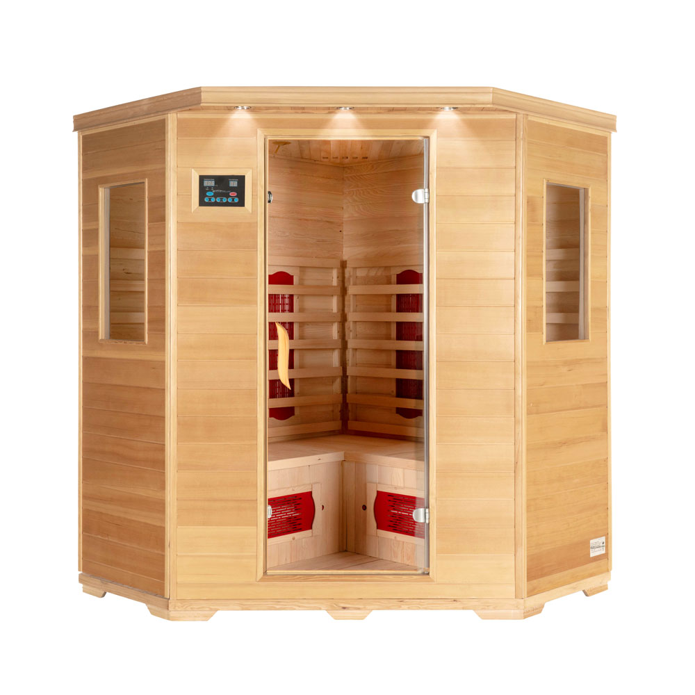 Infrarotsauna Redsun XXL Keramikstrahler 150 x 150 x 190 cm Infrarotsauna Redsun XXL Keramikstrahler 150 x 150 x 190 cm