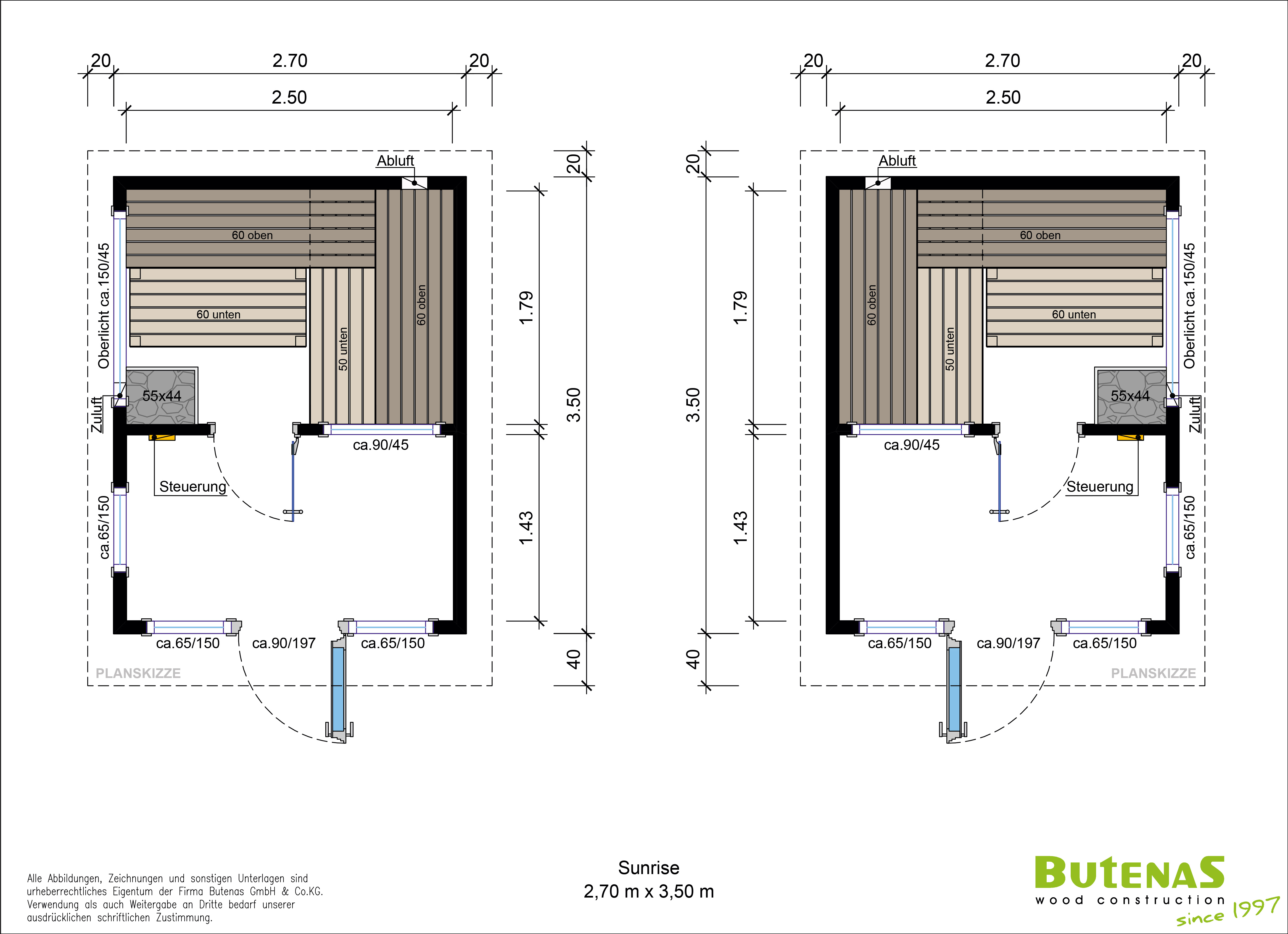 Chalet sauna design ELENI