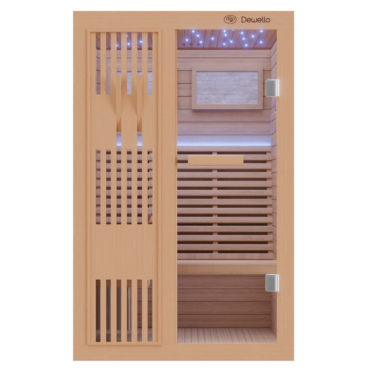 Finnische Sauna Minto 120cm x120cm, inkl. Ofen Finnische Sauna Minto 120cm x120cm, inkl. Ofen