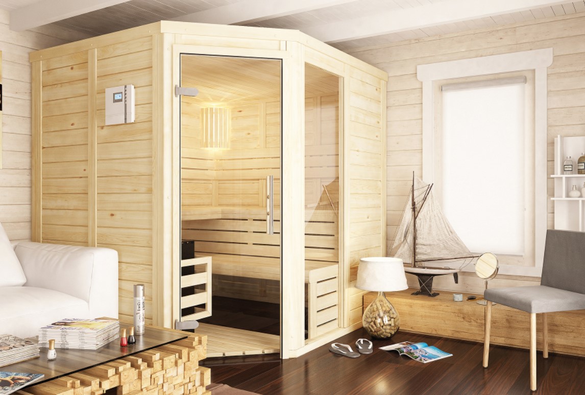 Luxus Saunablockhaus HEDVIG