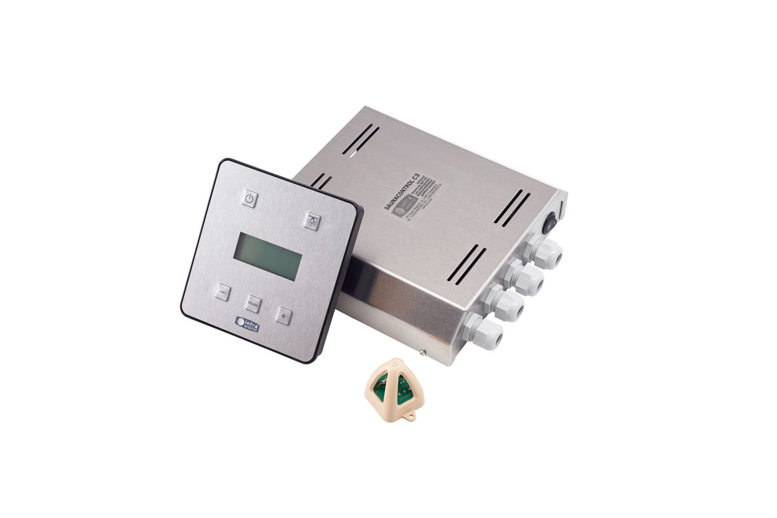Infraworld Saunaofen-Set Verdampferofen Durano 7 mit Steuerung „Saunacontrol C0“