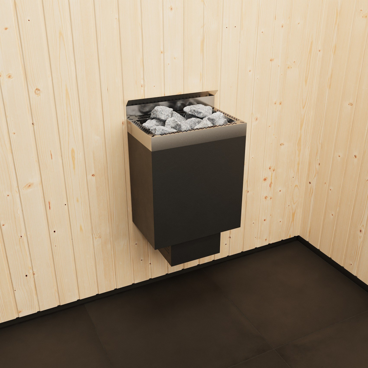 Infraworld Saunaofen-Set Sparta Wall 6 kW mit Steuerung „Saunacontrol C“