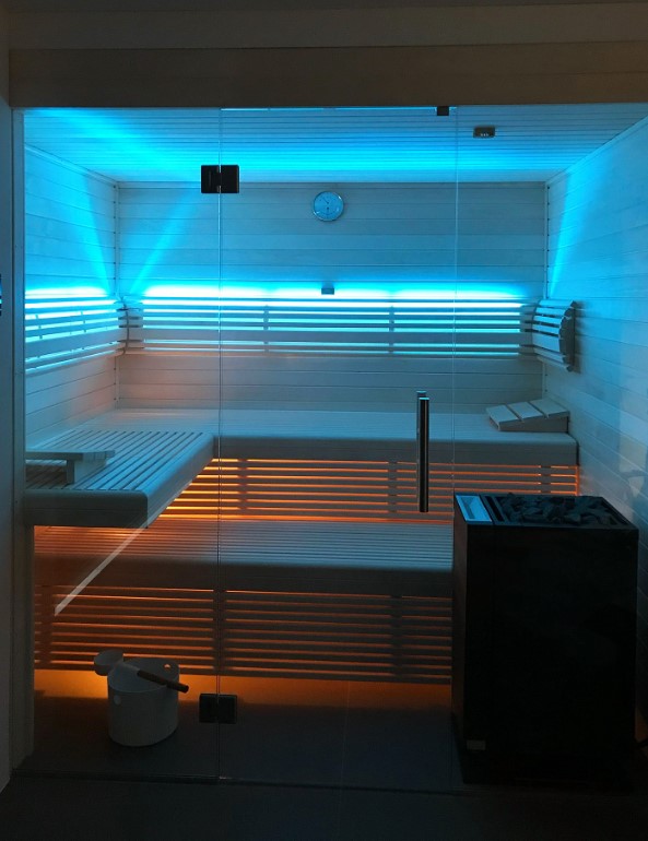 Cabine de sauna exclusive Clear