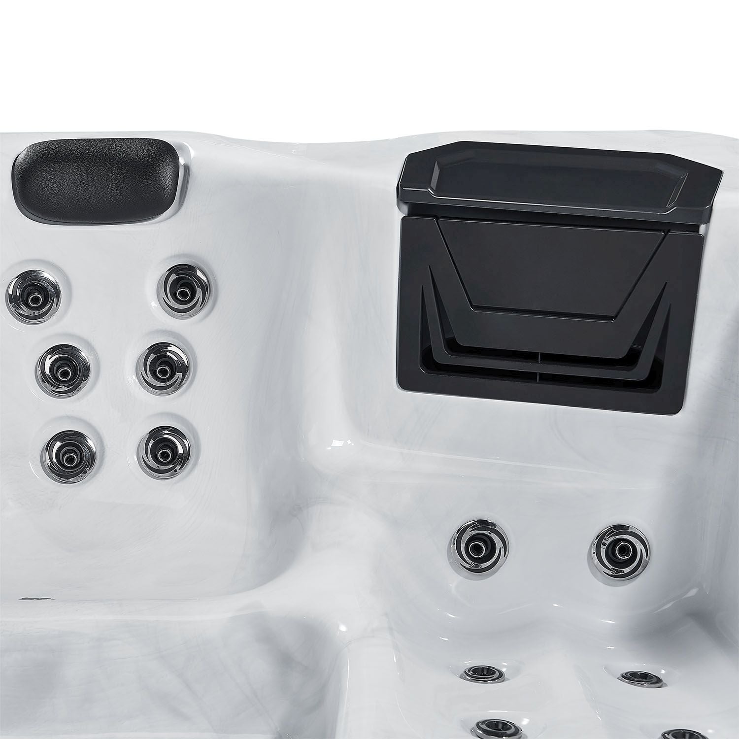 Outdoor-Whirlpool Oasis inkl. Abdeckung (ohne Treppe)